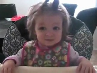 One year old hates Miley Cyrus!