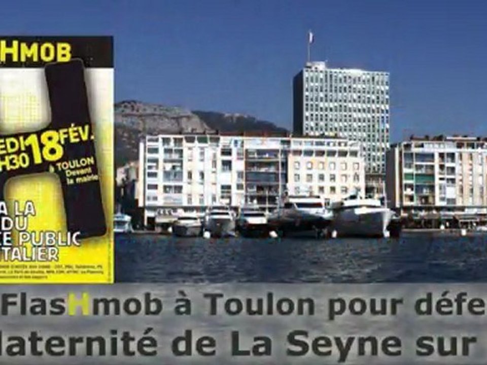 Une FlasHmob à Toulon pour défendre la Maternité de La Seyne