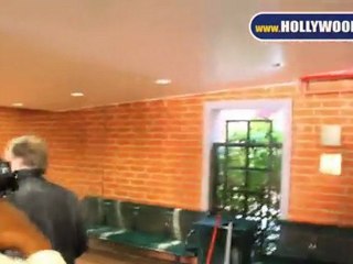 Meatloaf chats with paparazzi in Beverly Hills