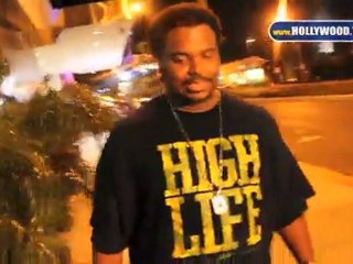 Russell Crowe, Eli Roth, Marilyn Manson, and Craig Robinson attend WeSC party.