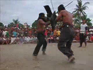 Stick Fighting in Lombok Indonesia 2004