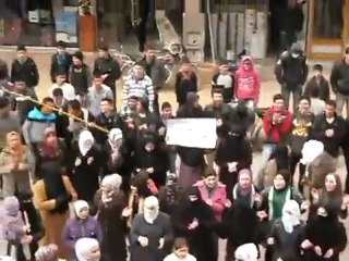 فري برس   قامشلو احد عصيان دمشق 19 2 2012