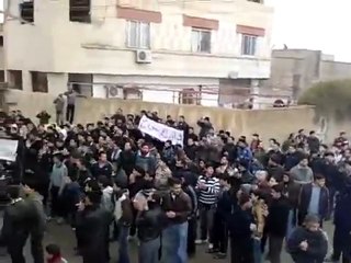 فري برس   ريف دمشق داريا الثوار يهتفون بشار منك شو جانا 17 2 2012