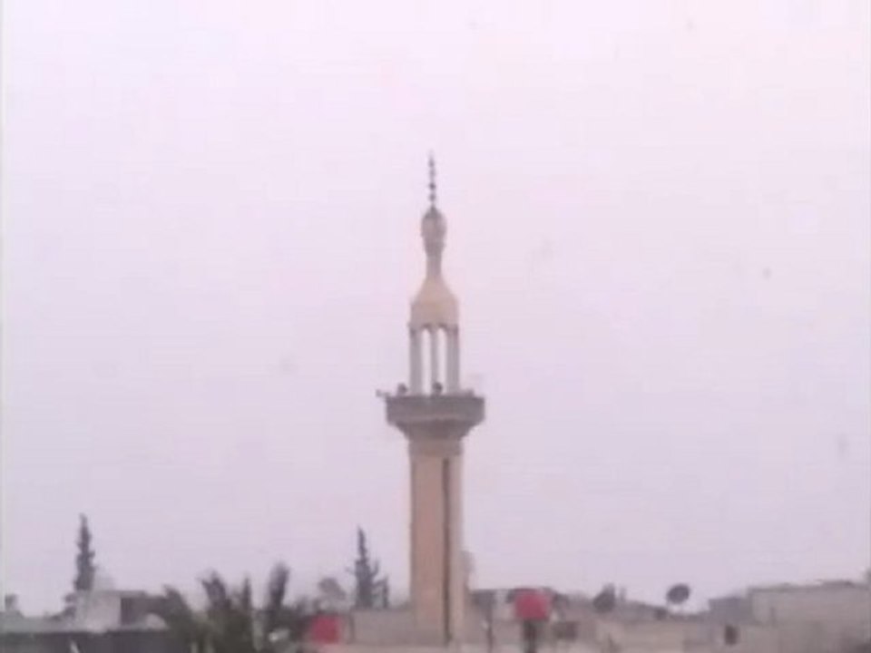 فري برس   دمشق المزة النداء ع شهداء المزة من جامع المصطفى 18 2 2012