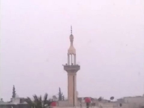 فري برس دمشق المزة النداء ع شهداء المزة من جامع المصطفى 18 2 2012