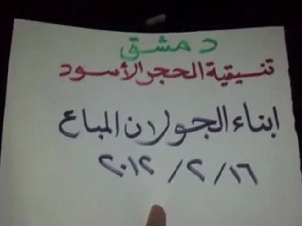 فري برس   دمشق الحجر الأسود مظاهرة مسائية 16 2 2012 ج8
