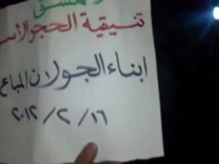 فري برس   دمشق الحجر الأسود مظاهرة مسائية 16 2 2012 ج3