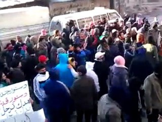 فري برس   دمشق الحجر الأسود مظاهرة بعد العصر 18 2 2012 ج4
