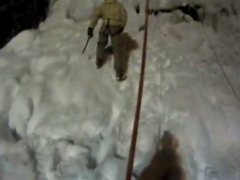 cascade de glace - contamines montjoie
