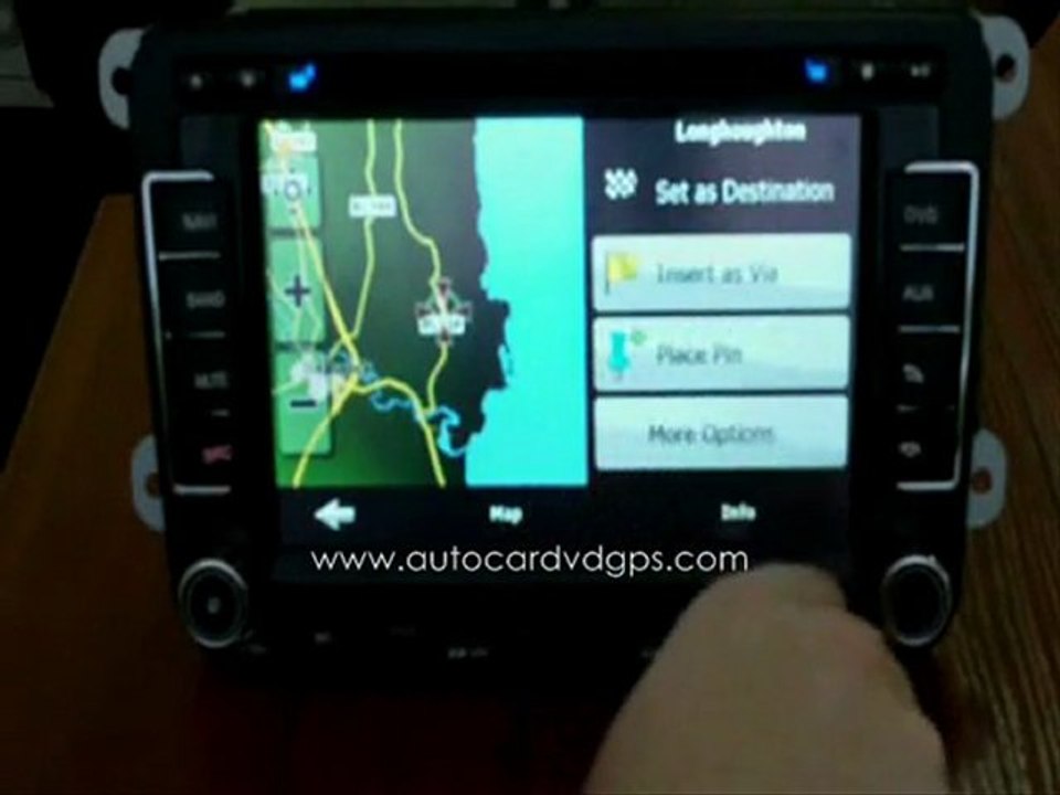 VW volkswagen MFD3 7501 navigation unit High definition 800 x 48 www.autocardvdgps.com