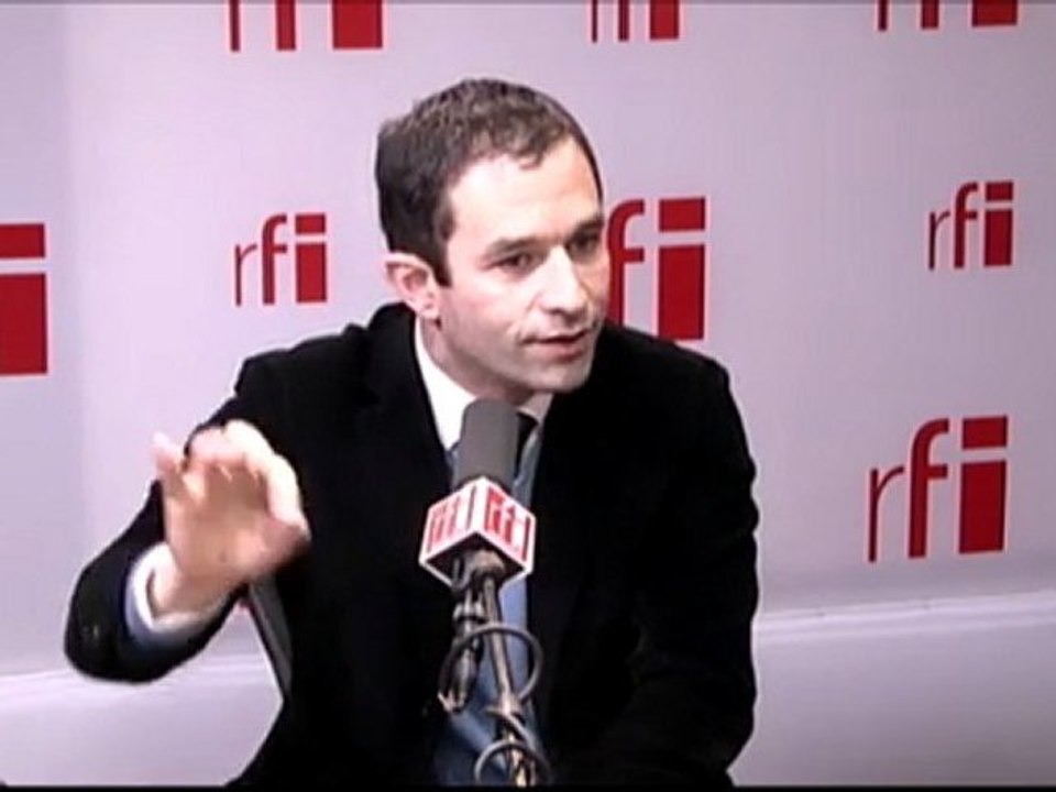 Benoit Hamon, porte parole du Parti socialiste