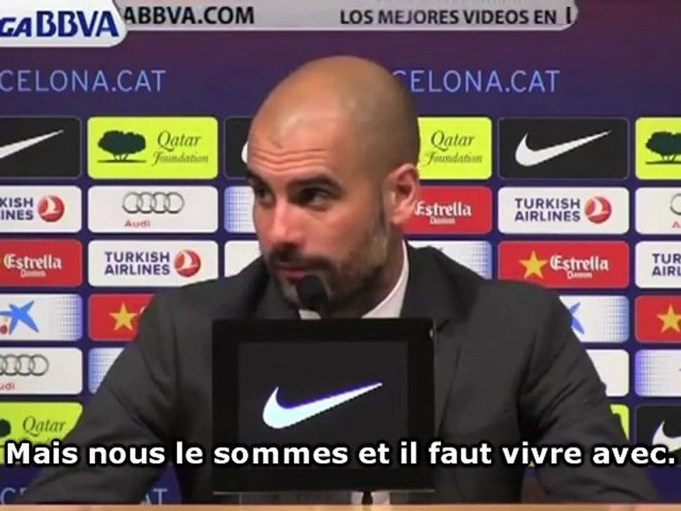 Guardiola : "10 points de retard ? Pas mérité"