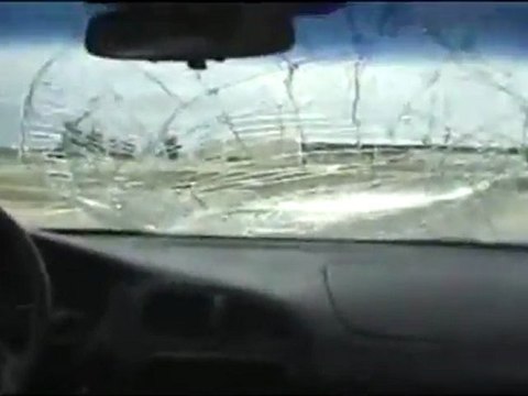 Kid Smashes Through A Windshield