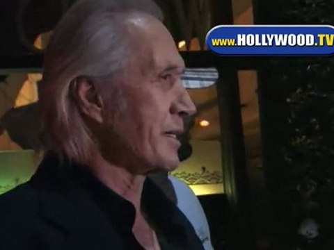 David Carradine Leaves Mr Chow. (Obama)