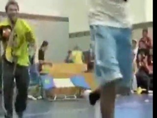 Painful Gymnastics Trampoline Fail
