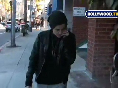 EXCLUSIVE: Samantha Ronson on Bedford Drive in Beverly Hills.