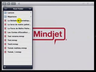 MindJet :  créer des dossiers