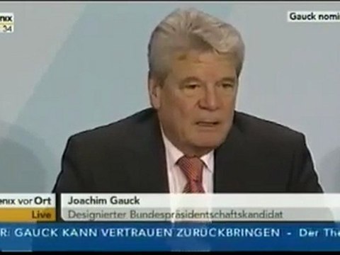Designierter Bundespräsident Joachim Gauck Herr der Stasi Akten