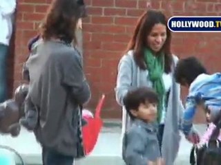 Jessica Alba and Baby At The Park