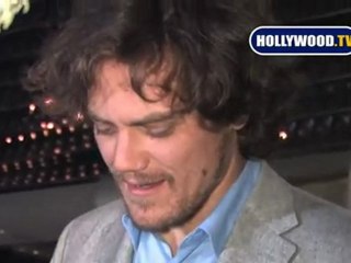 Oscar Nominee Michael Shannon Signs Autographs For Fans
