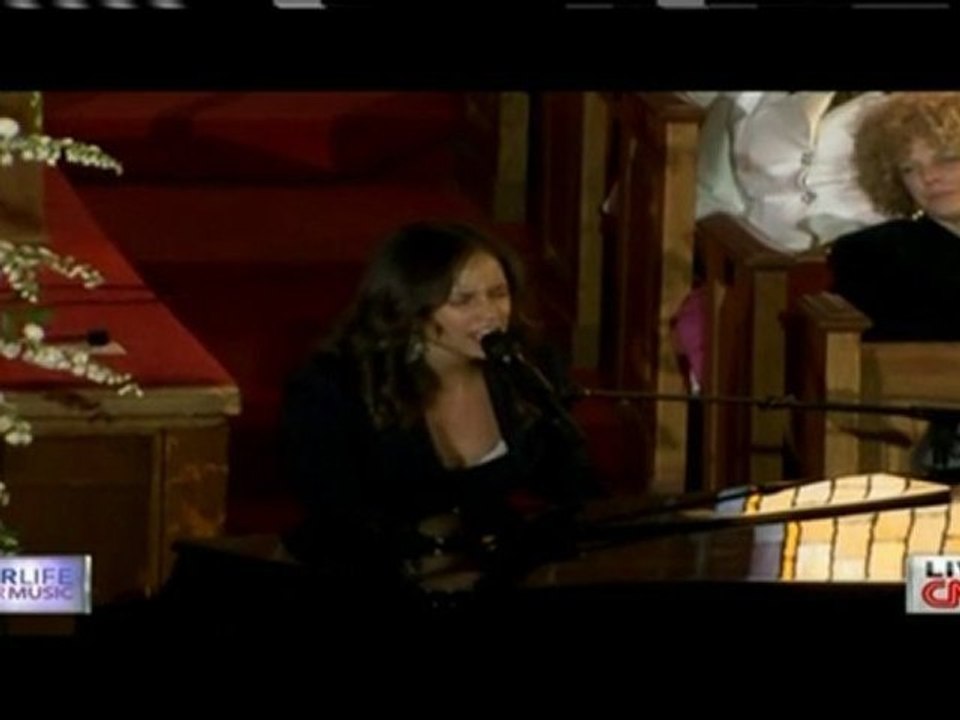 Alicia Keys,performs at Whitney Houston Funeral - 18.Febr.2012