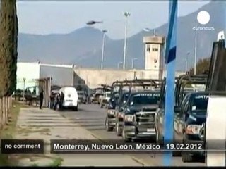 Scuffles outside Mexican prison - no comment