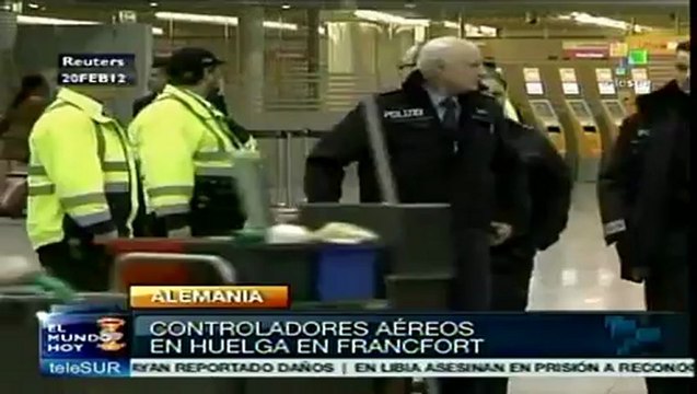 Huelga de controladores de tierra en aeropuerto de Fráncfort
