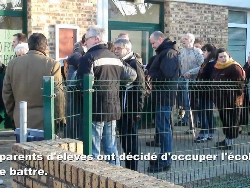 Occupation de l'école Paul Eluard à Gisors