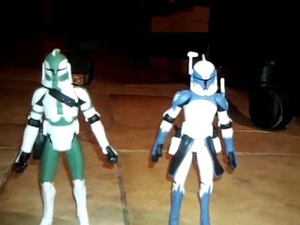 Star Wars The Clone Wars figurine Commandant Wolf et Commandant Gree