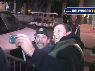 Danny Trejo Hits Hollywood Xmas Parade, Impressed by Camera Lights