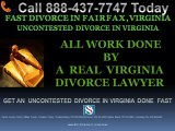 UNCONTESTED DIVORCE FAIRFAX VIRGINIA LAWYER ATTORNEYS