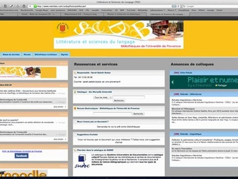 Faire une recherche en sciences du langage sur le portail du SCD, Aix Marseille Université