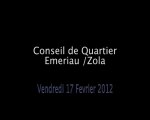 Conseil de Quartier Emeuriau / Zola du 17/02/12