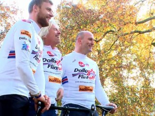 CRUK | Cycle Slam 2012 | Lawrence Dallaglio and Freddie Flintoff