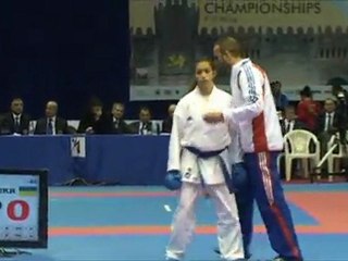 Ch. Europe Karaté Cad/Jun/Esp 2012 Bakou - Sophia Bouderbane, une détermination en or !