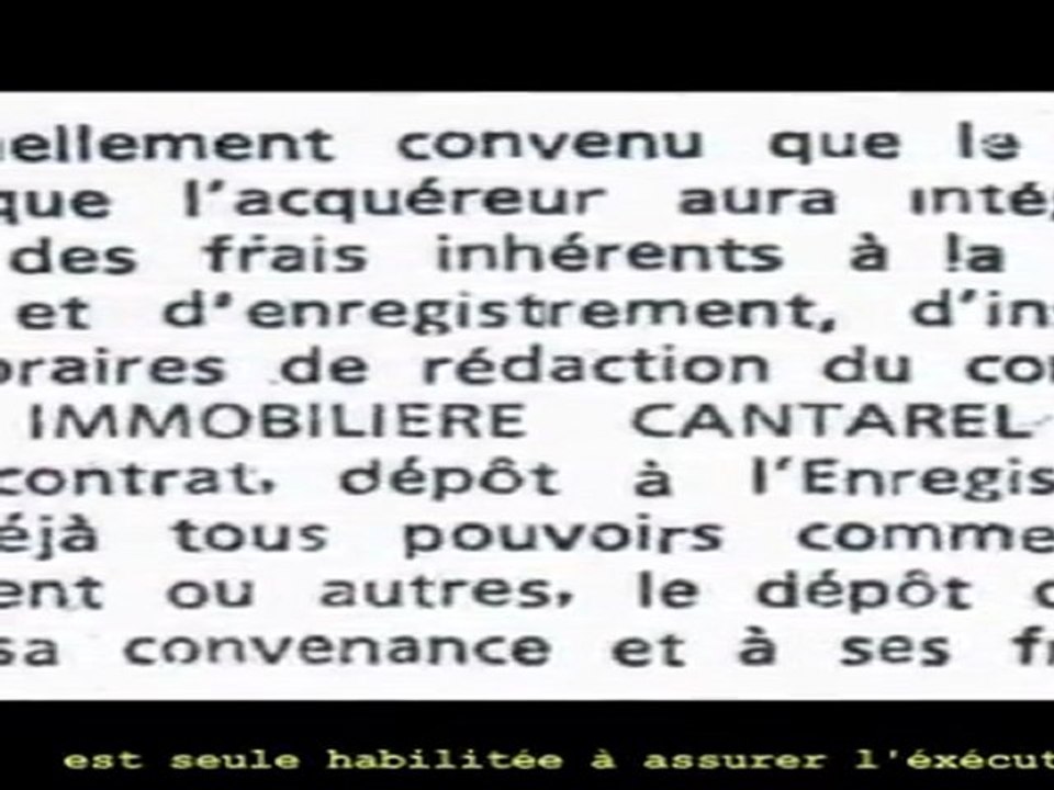 CANTAREL IMMOBILIER RIEN DE BON