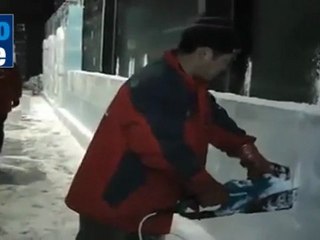 Jerusalem ice sculptor exhibition