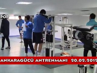 Ankaragücü salonda çalıştı...