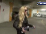 Lindsay Lohan Leads Paps on Stairway Workout