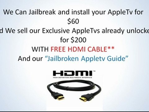 Jailbreak/Unlock Apple TV 2 Toronto - 647*234*9942