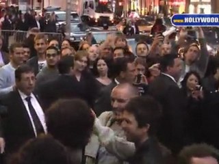 Noel Gallagher and Steve Martin at the Late Show