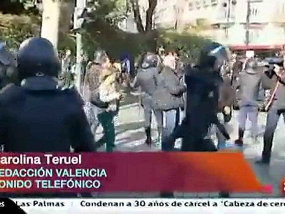 Révolte des etudiants en espagne