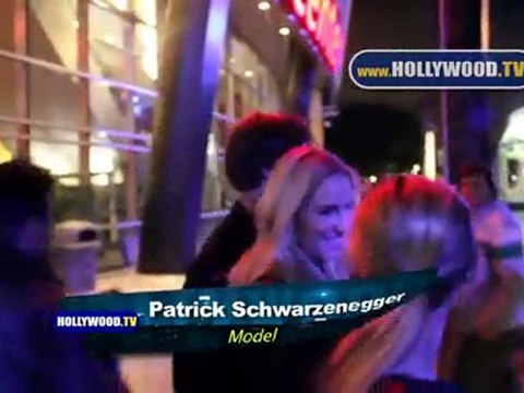 Mark Salling, Samantha Ronson, Maria Shriver, Patrick Schwarzenegger at Watch The Throne Concert