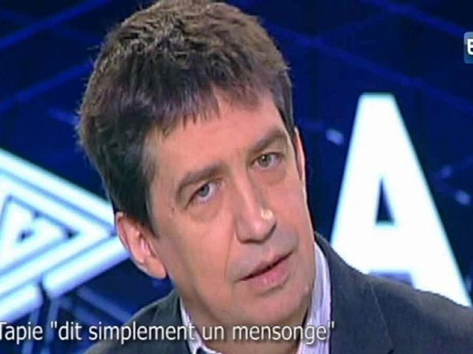 Tapie "dit simplement un mensonge"