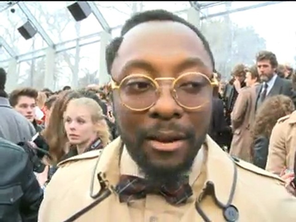 will.i.am, Kate Bosworth and Rosie H-W at Burberry