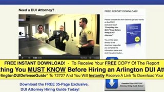 DUI Lawyers Arlington|DUI Attorneys Arlington|DUI Penalties