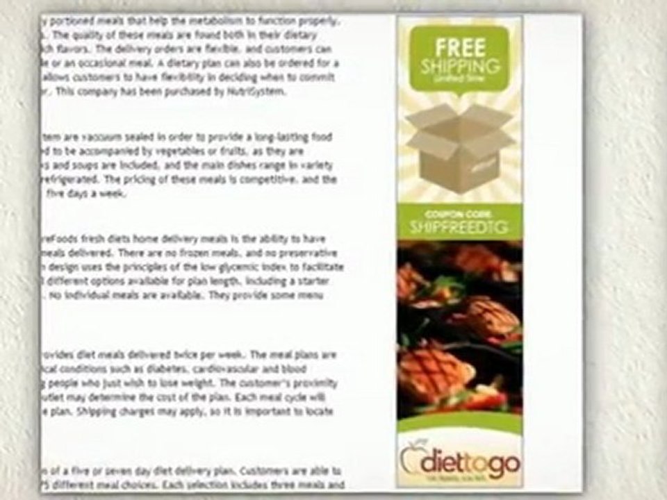 Prepared Meals Meal Delivery Reviews and Coupons