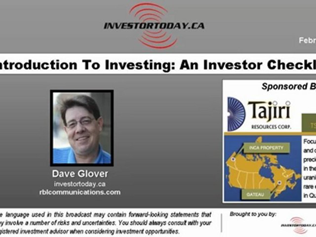 Introduction To Investing: An Investor Checklist