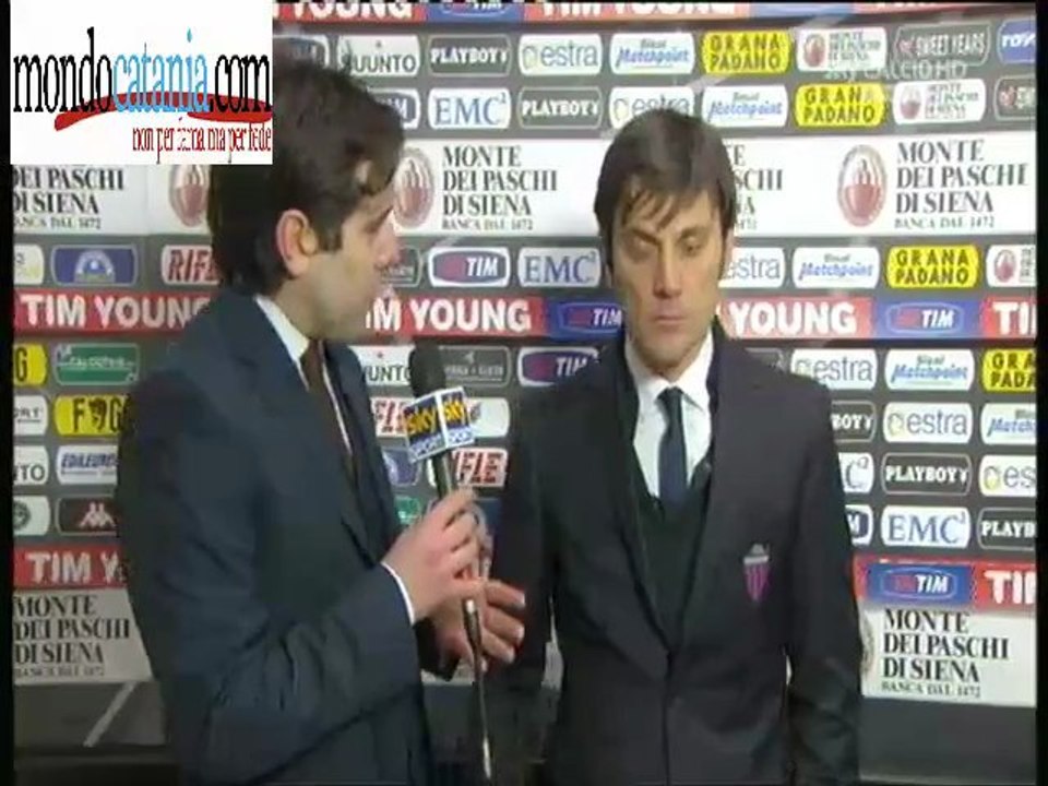 Montella post Siena Catania 0-1  ***22 febbraio 2012***