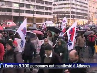 Grèce: faible mobilisation des opposants à la rigueur